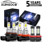 For 2019-2023 RAM 1500 2500 3500 Big Horn Crew Cab Pickup LED Headlight+Fog Bulb