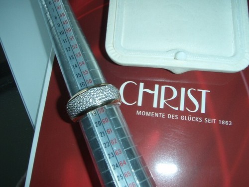 CHRIST Diamond massiver funkelnder Ring 585 Gelbgold 15,1g Gr.58 Christ Ringetui - Bild 11 von 15