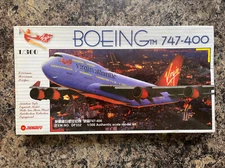 Zhengdefu 1:300 Scale Virgin Atlantic Boeing 747-400 Model Kit # DF332 - Sealed