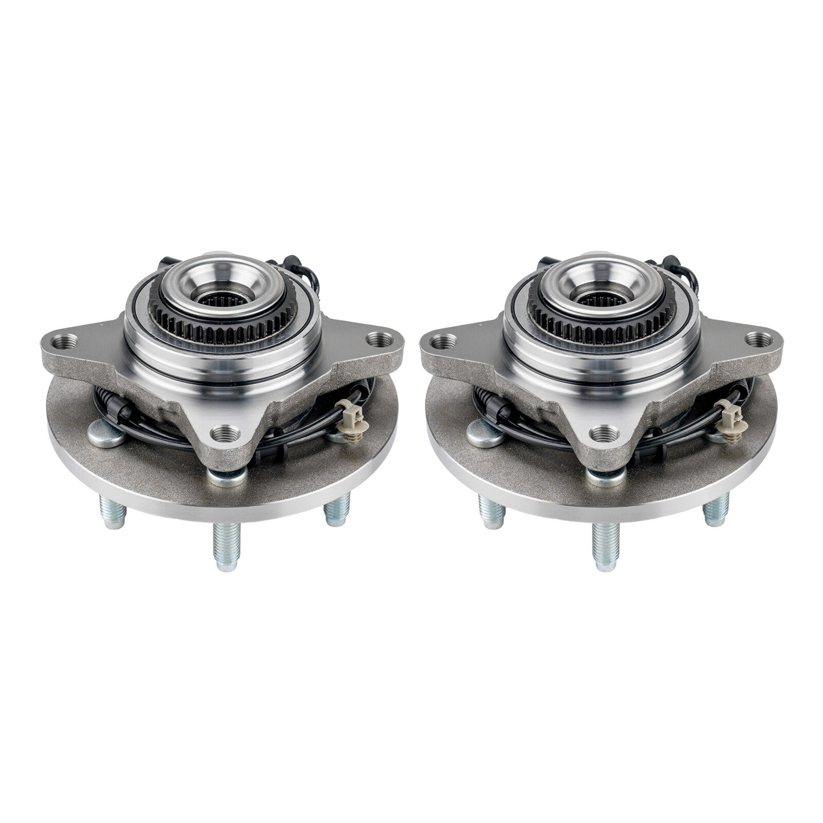 Pair 4WD Front Wheel bearing Hub Assembly for 4x4 Ford F-150 2004 2005 w/ABS