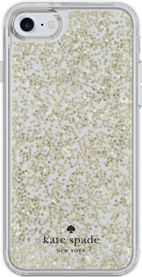 Kate Spade New York Schutzhülle Cover Case Hülle Clear Gold Glitter für iPhone 7