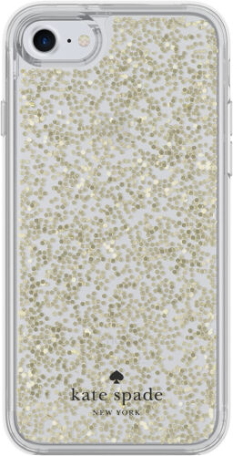 Kate Spade New York Schutzhülle Cover Case Hülle Clear Gold Glitter für iPhone 7 - Picture 1 of 12