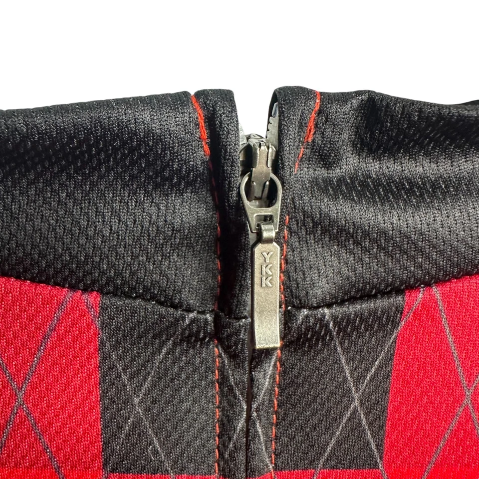 Camiseta deportiva de ciclismo Primal Wear 3XL para hombre roja negra a cuadros madera manga corta BIKEIOWA Foto 4 de 4