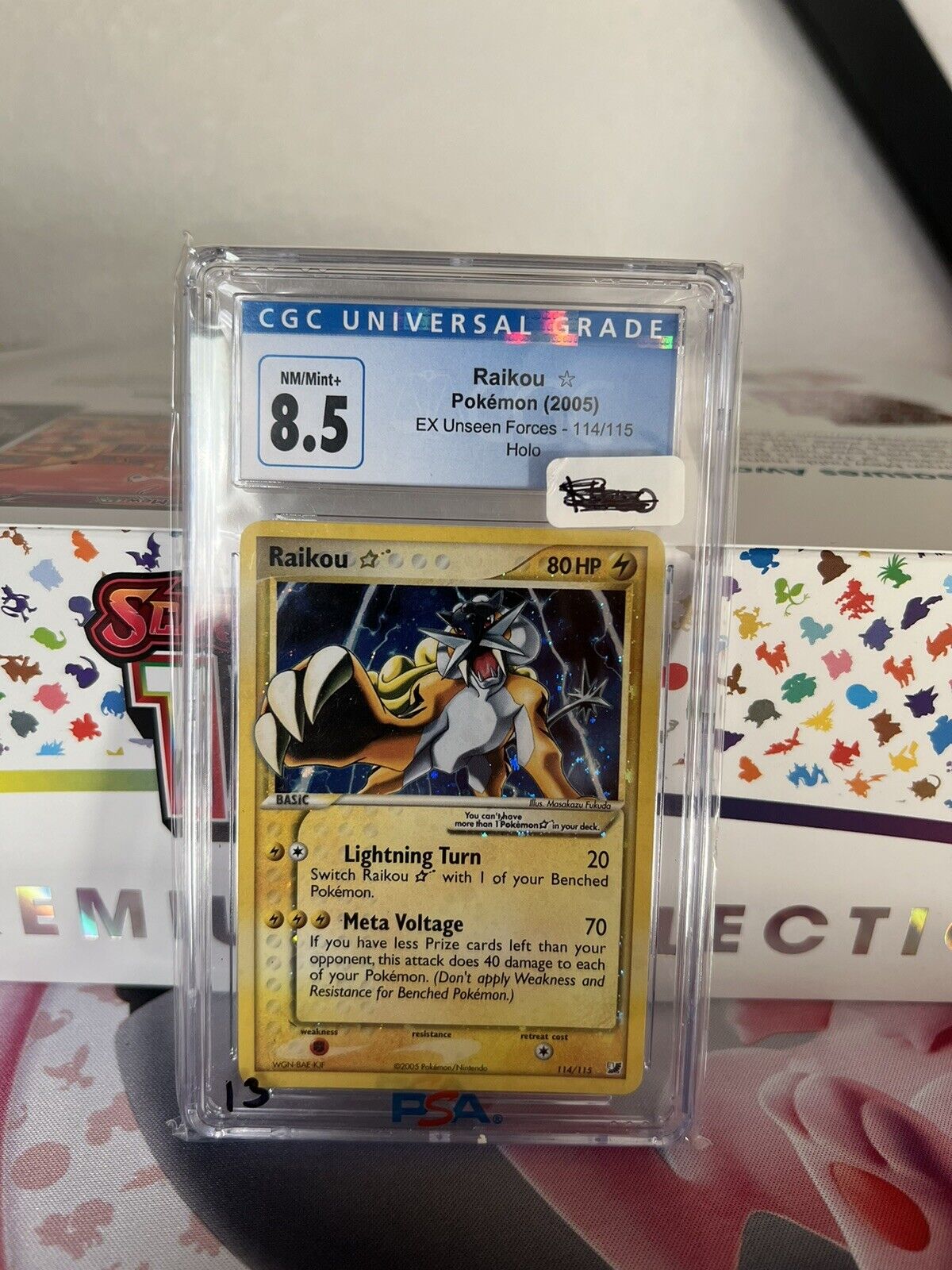 PSA 10 Gem Mint 2023 Pokemon Crown Zenith Raikou V Full Art #GG41