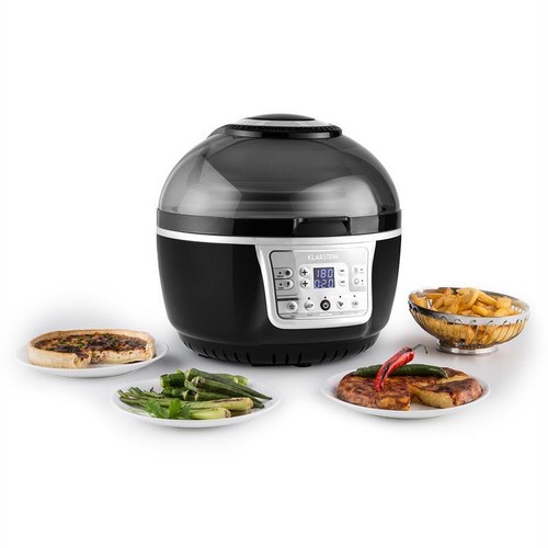 HOT: INFRAROT HALOGEN HEIßLUFT BACK OFEN FRITEUSE GARGERÄT KOCHTOPF GRAU-SCHWARZ - Bild 3 von 11