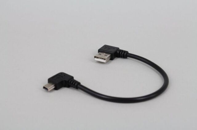 20cm USB 2.0A Right male plug to Mini B 5P Right Angle Male plug.Cable Adapte CL