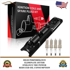 Ignition Coils & Iridium Spark Plugs Kit For Saturn Vue 2002-07 Ion 2003-06 2.2L