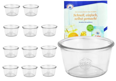 12 Weck Sturzgläser 290ml 1/5L Gläser Einweckgläser Einmachglas Marmeladenglas