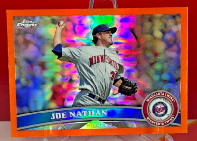 2011 Topps Chrome Orange Refractor #59 Joe Nathan