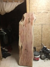 Beautiful live edge Red Heart Cedar Slab. Perfect for vanity or desk piece.