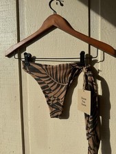 NWT Stone Fox Swim June Bottom Vintage Palm XS High Waist 2021 Line