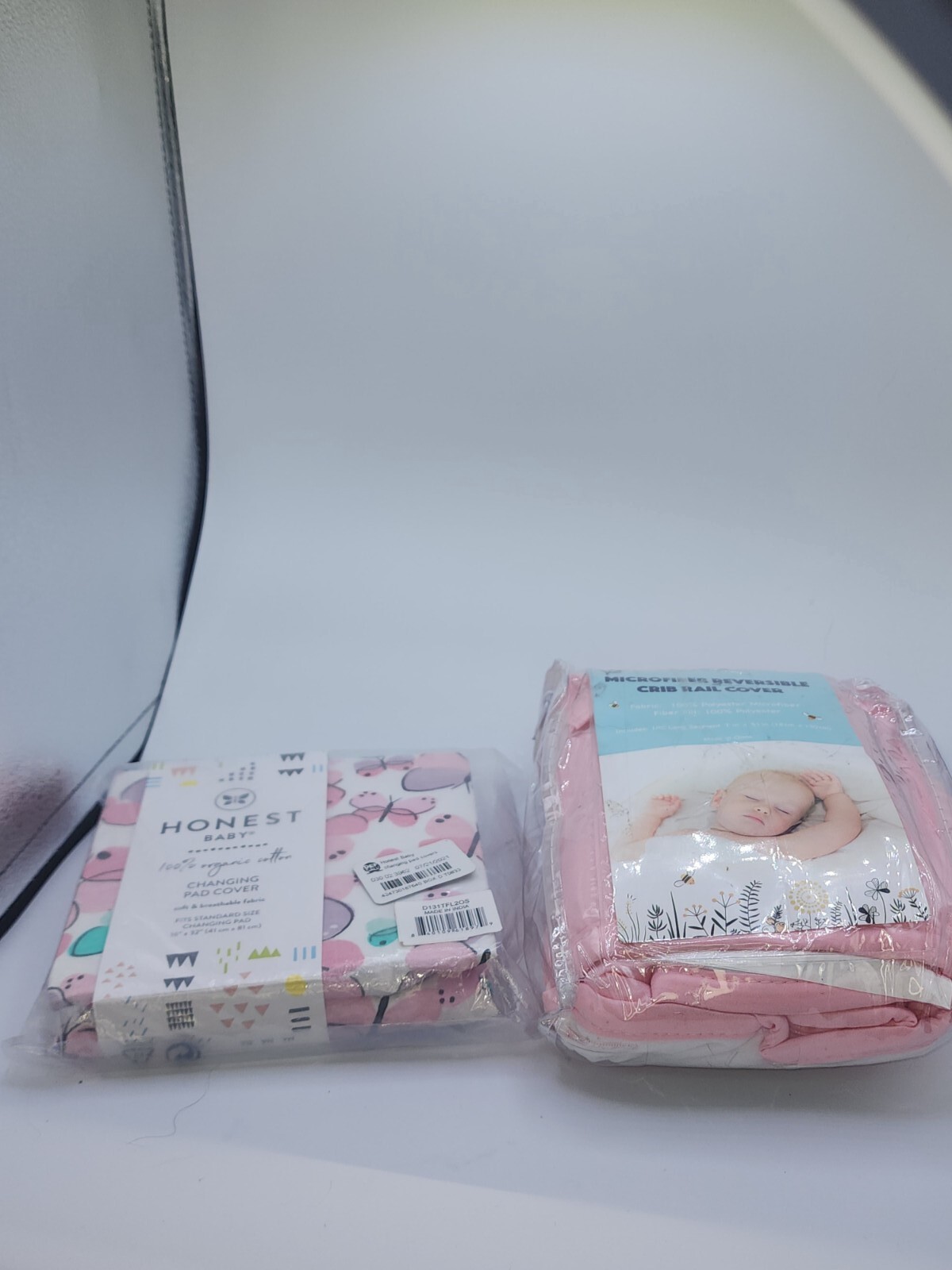 microfiber reversible crib and rail cover & changing pad eBay