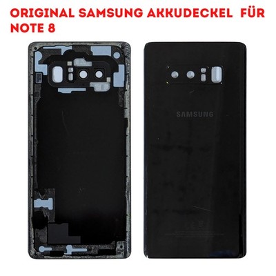 Original Samsung Note 8 SM-N950 Akkudeckel Backcover Inkl. Kameraglas Schwarz
