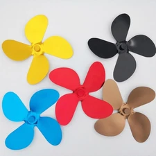 Wood Stove Fan With 4 Heat Powered Aluminum Alloy Blades For Fireplace New ~