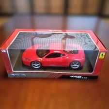 Hot Wheels 1/18 Ferrari 458 Italia Diecast Model Car Red