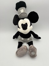 Disney Store Steamboat Willie Black and White plush 22". Very Good Condition
