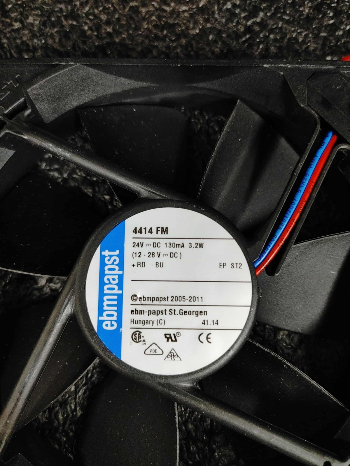 Ebm-papst 4414FM Axial Fan DC 24V 3.2W 0.13A 120*120*25MM 2wires Cooling Fan