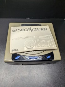 Sega Saturn Console and Box Only, HST-3200 Gray Japanese Unit, Not Working/As-Is