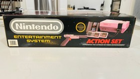 Nintendo Entertainment System NES Action Set Empty Box with Gun & Styrofoam Only