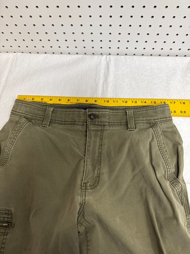 G.H Bass & Co. Mens Cargo Shorts Size 32X10 Olive Green Pockets Outdoor Hike - Picture 5 of 6