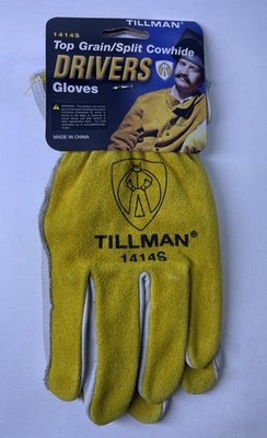 Tillman 1414S Drivers Gloves   Top Grain/Split Cowhide   Size Small   New