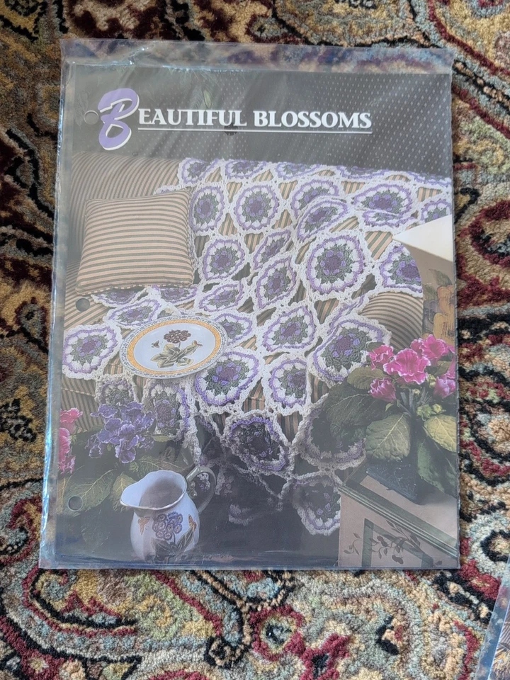 CROCHET Annie’s Afghan Quilt Club 4 Patterns,Spaceship, Beautiful Blossoms & Mor - Image 3 of 4