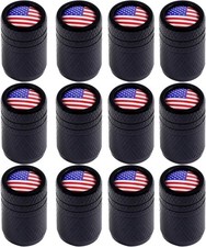 Tire Valve Stem Cap Cover 12PCS Universal Aluminum Alloy Dust-Proof -Chroma