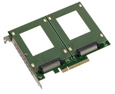 Controller Card Pcie 3.0 x8 2 Ports SSD U2 U3 68-pin SFF-8639 With Deck PI6C204