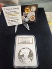 2006 W PF 69 ULTRA CAMEO NGC BROWN LABEL AMERICAN SILVER EAGLE 99 CENTS !! $$$