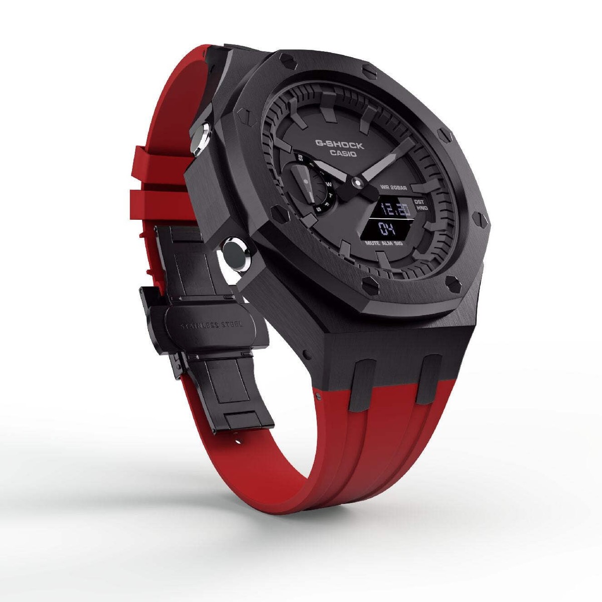 Casioak Mod Custom Watch Casio G-Shock GA-2100 Black Case