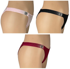 VICTORIA'S SECRET SHINE STRAP RHINESTONE BRAZILIAN THONG PANTY XS S M L XL NWT