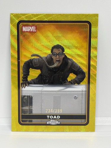 2025 Topps Chrome Marvel Deadpool #41 Toad Yellow Wave Refractor /399