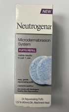 NEW Neutrogena Microdermabrasion System Facial Refill 24 puffs  Attachment Head