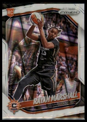 2025 Panini Prizm WNBA #47 Rayah Marshall White Seismic Prizms