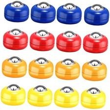 Mini Shuffleboard Replacement Pucks Tabletop 16 Red, Blue, Orange, Yellow
