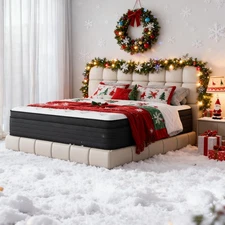 8"12" Twin Full Queen King Size Mattress in a Box Hybrid Spring Memory Foam