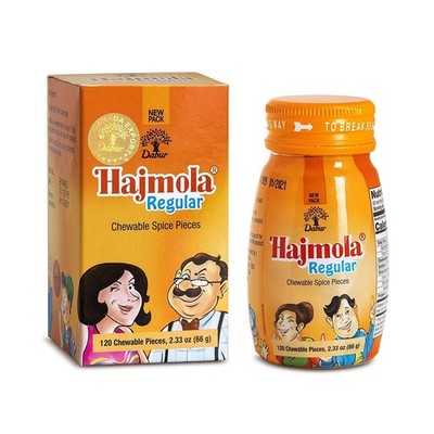 Hajmola Regular Chewable Spice Pieces - 120 Tablets