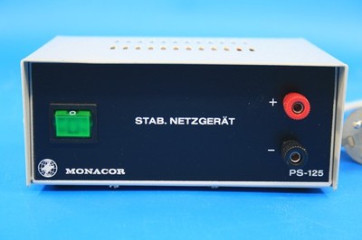 Monacor PS125  Stab Netzgerät mit Anleitung 22100100