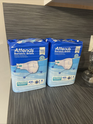 Attends Bariatric Overnight Adult Brief 4XL Heavy Absorbency Bariatric 16 Ct