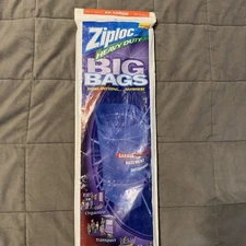 Vintage Ziploc Big Bags Heavy Duty XXL 20 Gal Storage New NOS DISCONTINUED