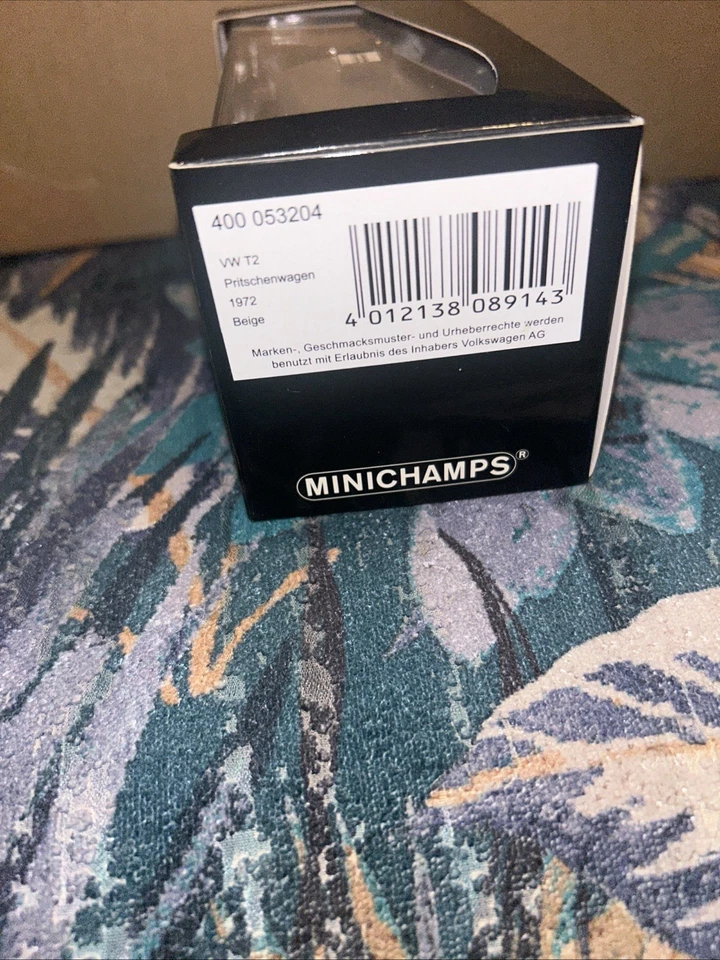 RARE EARLY MINICHAMPS 1/43 VW T2 PRITSCHE 1972 Beige 400053204 - Image 4 of 4
