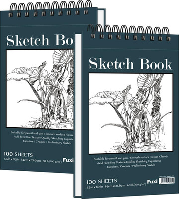 Toned Tan Sketchbook, 2-Pack - 5.5'' X 8.5'' | 85Lb/130Gsm Toned Paper, 50 Sheets 