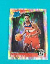 2018-19 Donruss Optic Shock Rated Rookie #192 Troy Brown Jr. BASKETBALL Card 3B. rookie card picture