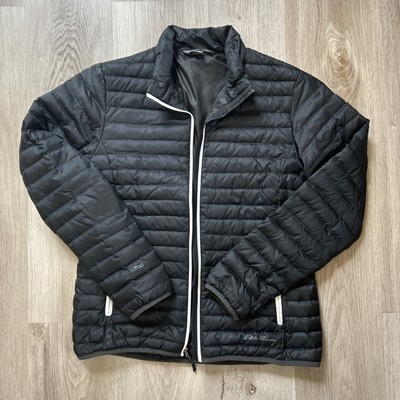 Eddie Bauer Womens Medium Travex EB700 Down Fill Black Puffer