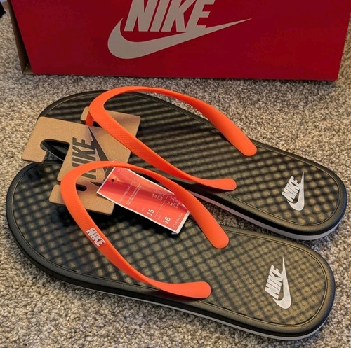 Größe 15 - Nike On Deck Herren Pantoletten (CU3958-004) - Schwarz/HyperCrimson Noir NEU!