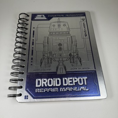 Disneyland Star Wars Galaxy's Edge Droid Depot Repair Manual Industrial Notebook
