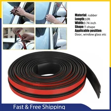 10ft Strip Rubber Seal Car Door Window Edge Molding Trim Protector Guard T-shape