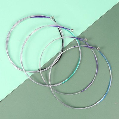  4 Stück Cello-Saiten A-D-G-C Stahlkern Nickel Chrom Wundsaiten für Größe 1/4
