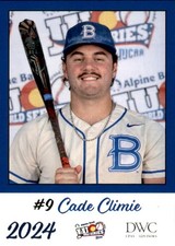2024 Blinn Buccaneers Juco Cards #5 Cade Climie Katy Texas TX - NM Baseball Card