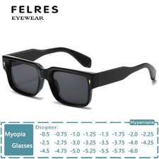 Tinted Myopia Nearsighted Glasses Unisex Square Personality Simple Shade Glasses
